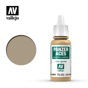 Vallejo 17ml Bottle Highlight US Tankcrew Panzer Aces - VJ70322