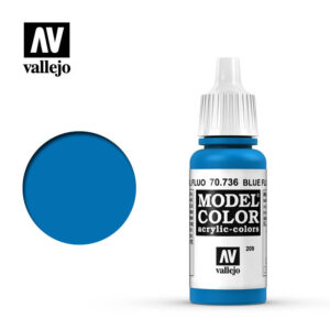 Vallejo 17ml Bottle Fluorescent Blue Model Color - 70736