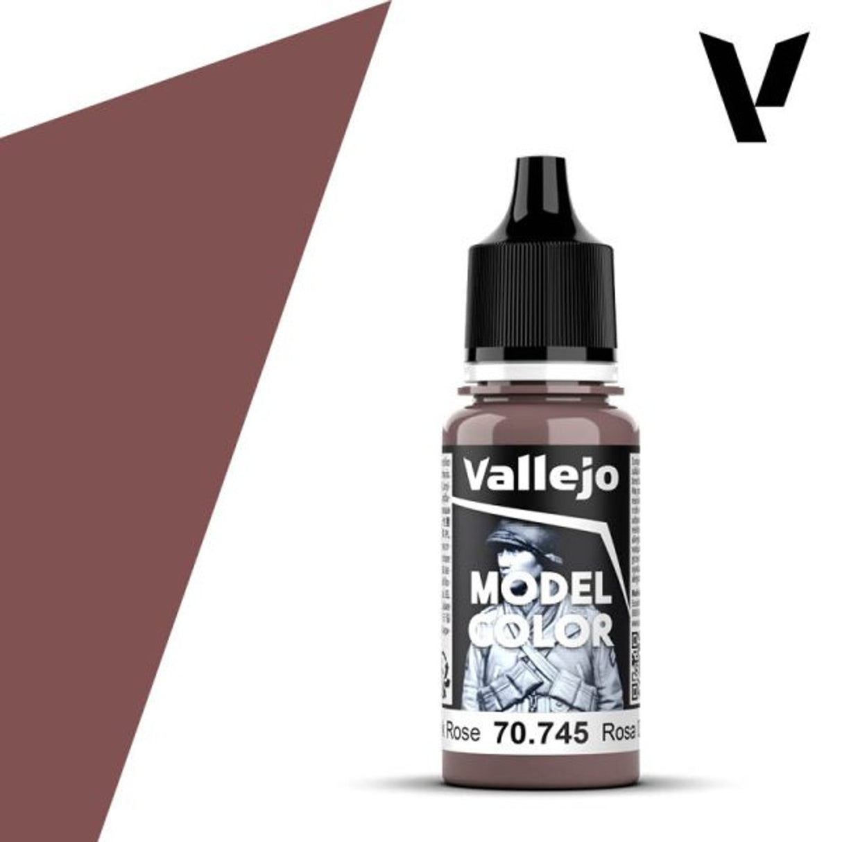 Vallejo 18ml Bottle Dark Rose Model Color - 70745