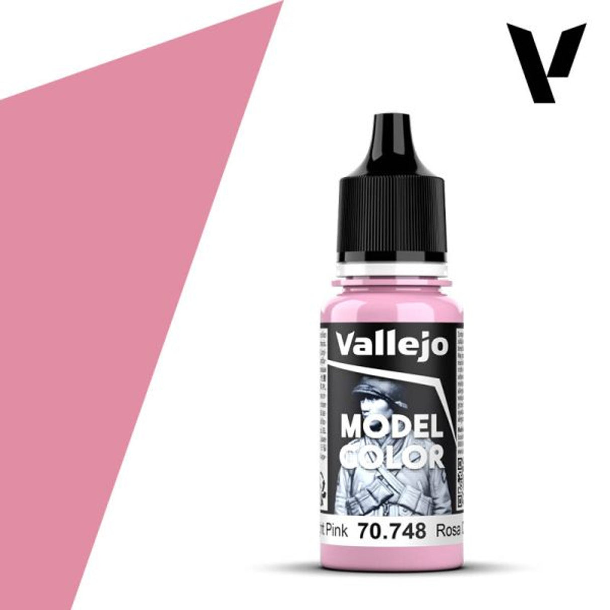 Vallejo 18ml Bottle Light Pink Model Color - 70748