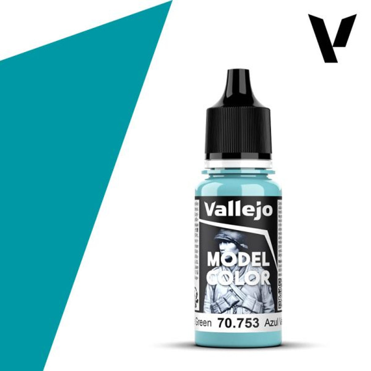 Vallejo 18ml Bottle Light Blue Green Model Color