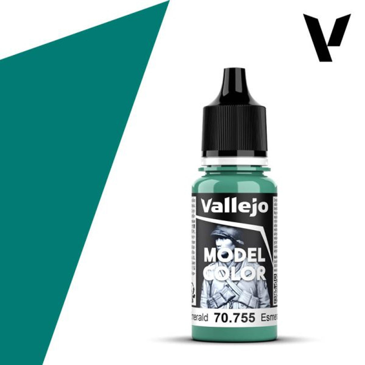 Vallejo 18ml Bottle Light Emerald Model Color - 70755