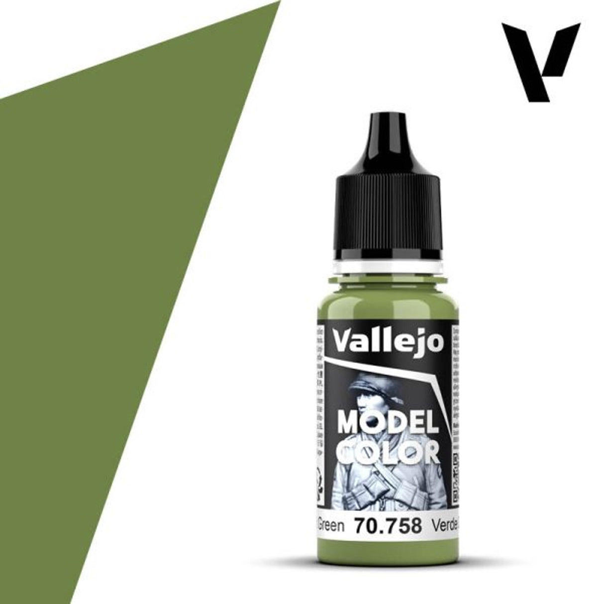 Vallejo 18ml Bottle Bright Green Model Color - 70758