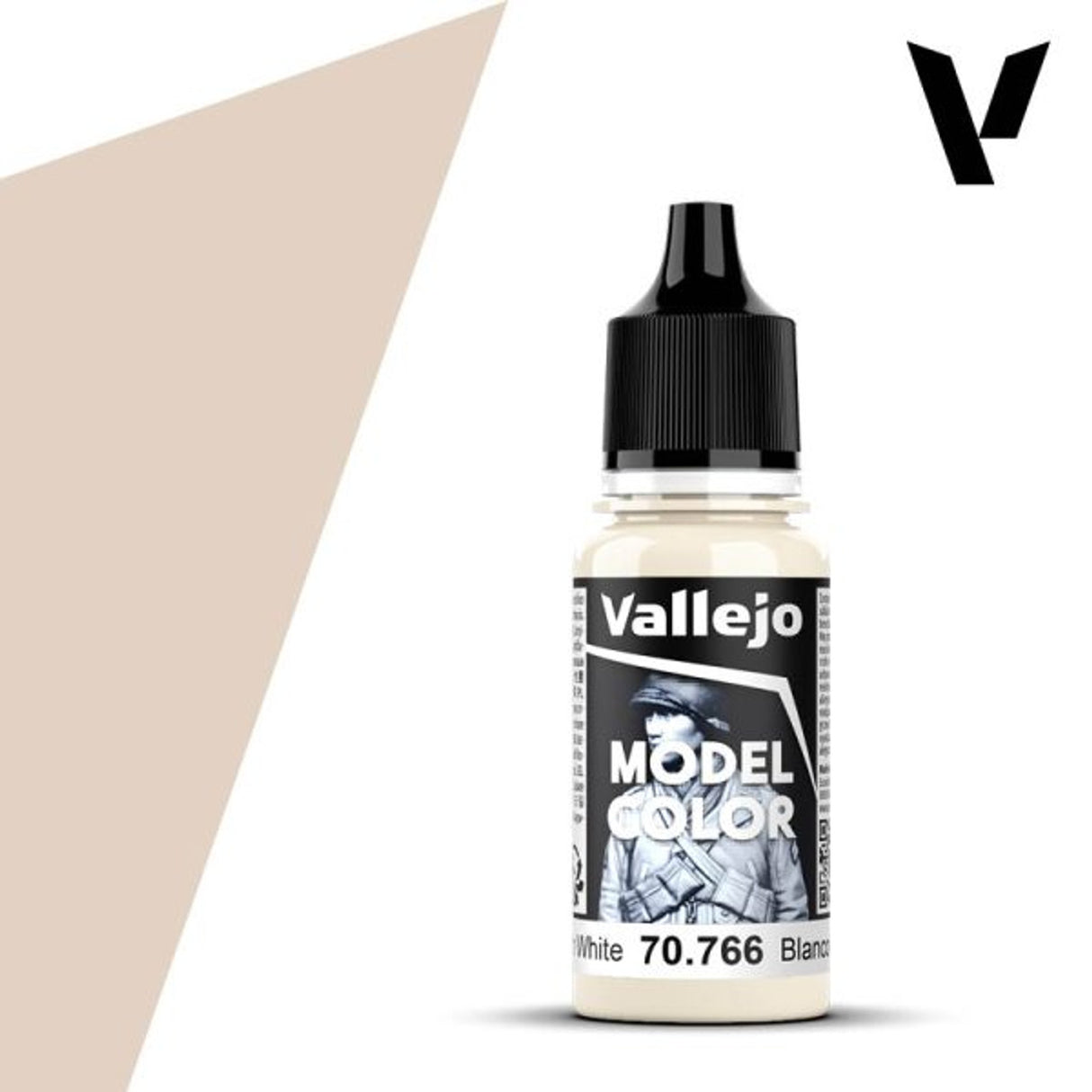 Vallejo 18ml Bottle Cream White Model Color - 70766