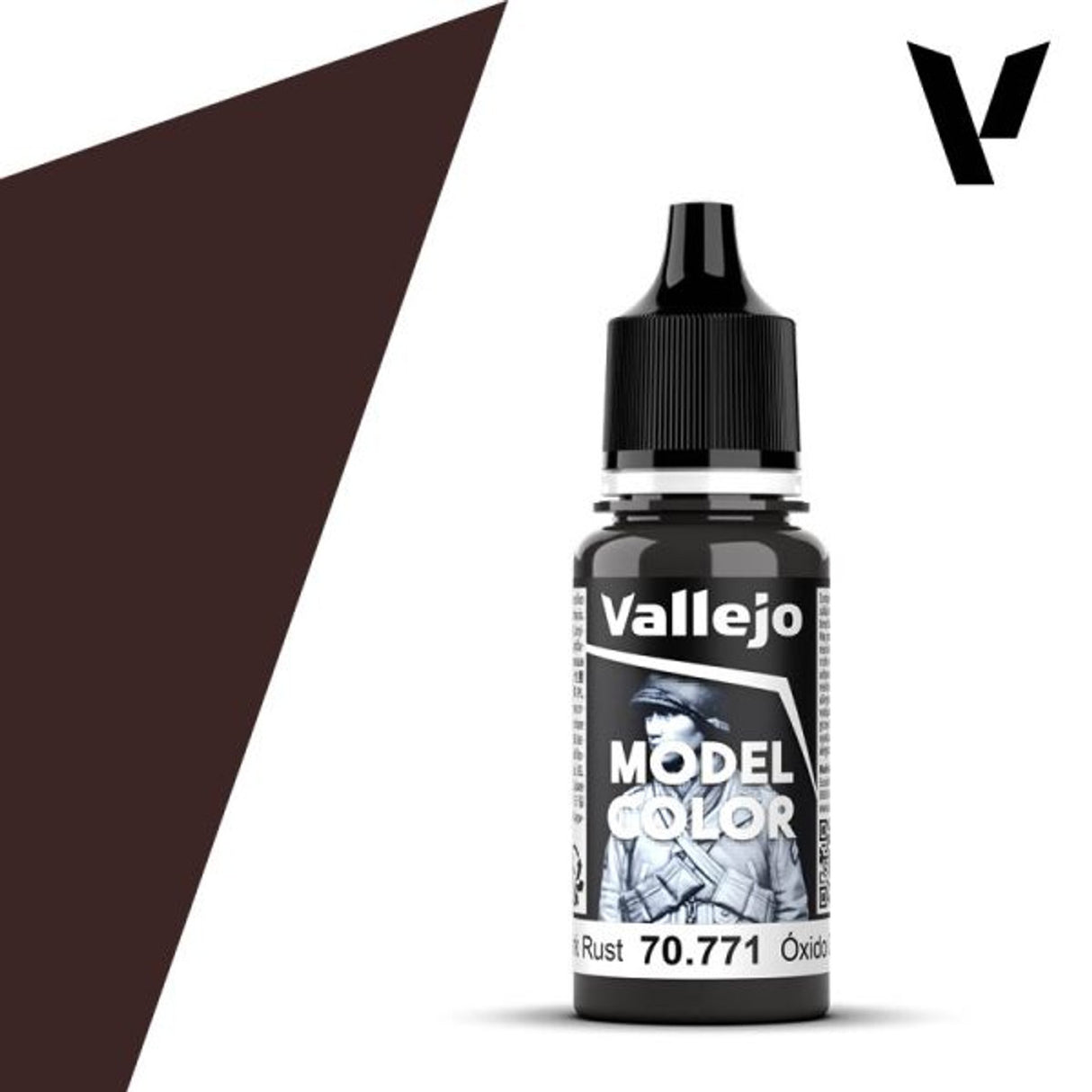 Vallejo 18ml Bottle Dark Rust Model Color - 70771