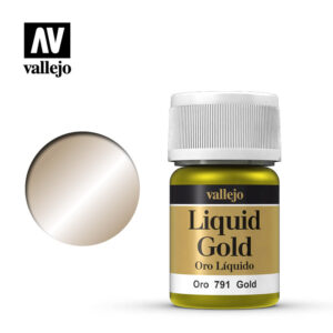 Vallejo 35ml Bottle Metallic Liquid Gold Model Color - 70791