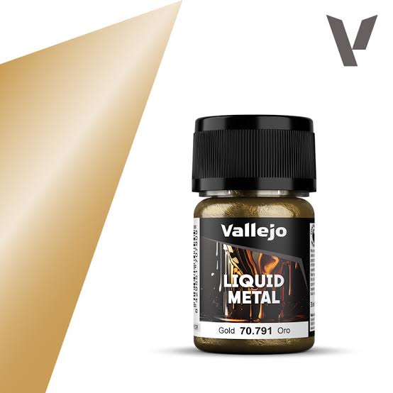 Vallejo 35ml Bottle Metallic Liquid Gold Model Color - 70791