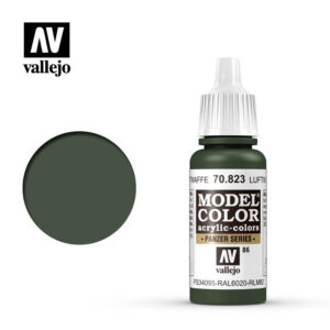 Vallejo 086:MC 823-17ML. LUFTWAFFE CAMOUFLAGE GREE - 70823