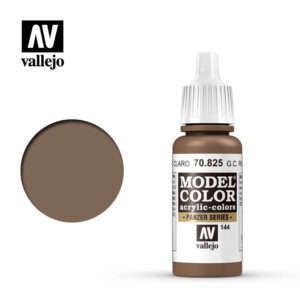 Vallejo 17ml Bottle German Camouflage Pale Brown Model Color - 70825