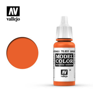 Vallejo 024:MC 851-17ML. DEEP ORANGE - 70851