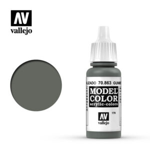 Vallejo 17ml Bottle Gun Metal Grey Model Color - 70863
