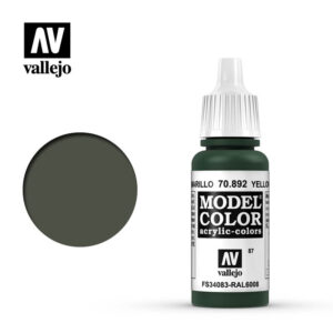 Vallejo 087:MC 892-17ML. YELLOW OLIVE - 70892