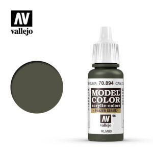 Vallejo 17ml Bottle Camouflage Olive Green Model Color - 70894