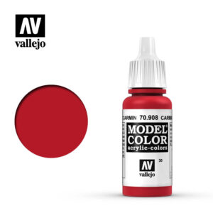 Vallejo 17ml Bottle Carmine Red Model Color - 70908