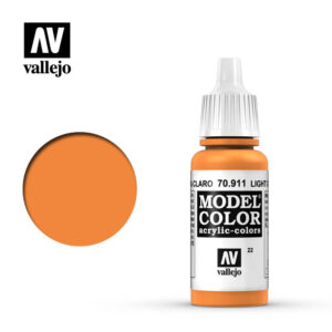 Vallejo 17ml Bottle Light Orange Model Color - 70911