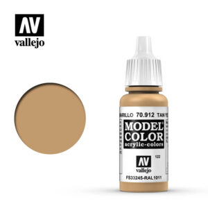 Vallejo 122:MC 912-17ML. TAN YELLOW (AFR.K) - 70912