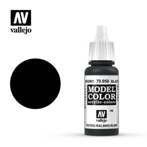 Vallejo 169:MC 950-17ML. BLACK - 70950