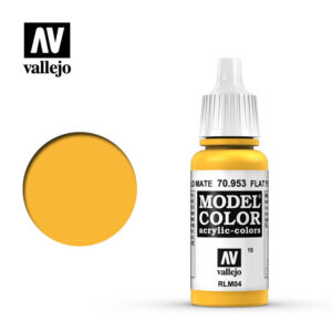 Vallejo 015:MC 953-17ML. FLAT YELLOW - 70953