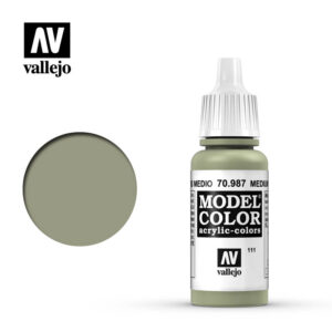 Vallejo 111:MC 987-17ML. MEDIUM GREY - 70987