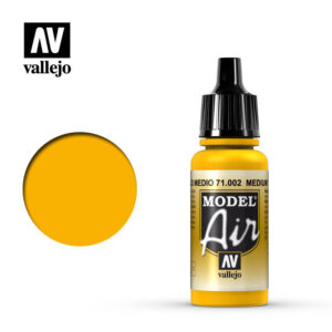Vallejo 17ml Bottle Medium Yellow Model Air - 71002