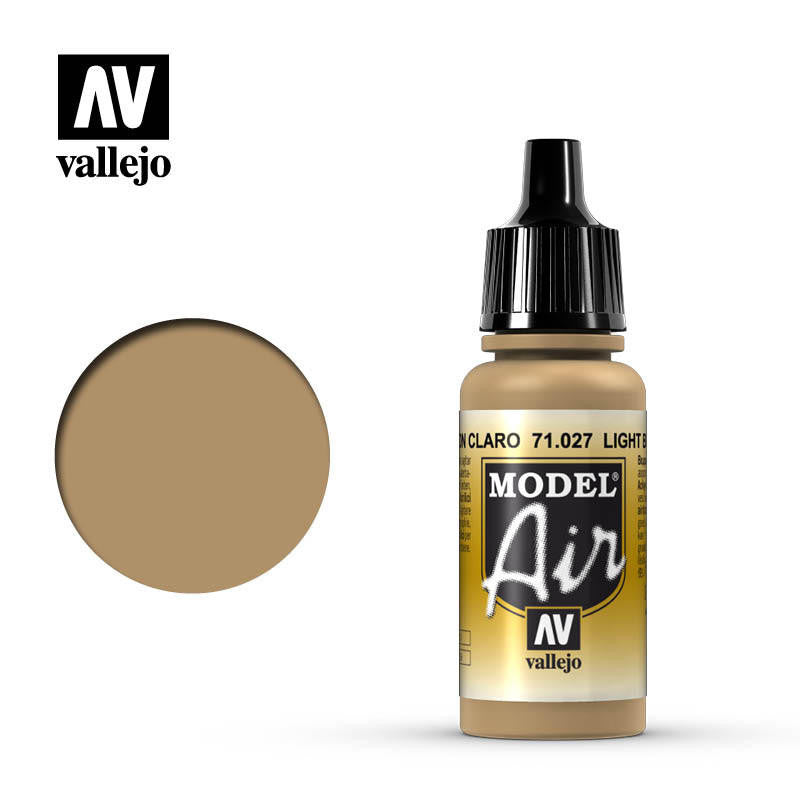 Vallejo 17ml Bottle Light Brown Model Air - 71027