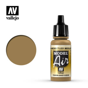 Vallejo 17ml Bottle Middle Stone Model Air - 71031
