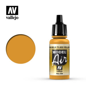 Vallejo 17ml Bottle Yellow Ochre Model Air - 71033