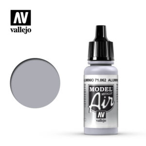 Vallejo 17ml Bottle Metallic Aluminum Model Air - 71062