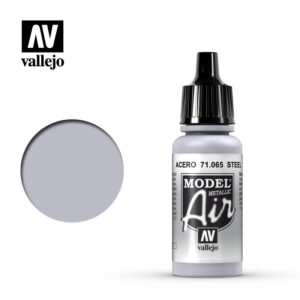 Vallejo 17ml Bottle Metallic Steel Model Air - 71065
