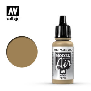 Vallejo 17ml Bottle Metallic Gold Model Air - 71066