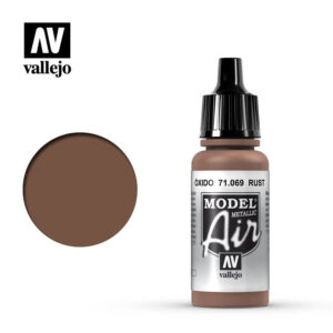 Vallejo 17ml Bottle Metallic Rust Model Air - 71069