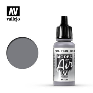 Vallejo 17ml Bottle Gun Metal Model Air - 71072
