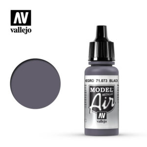 Vallejo 17ml Bottle Metallic Black Model Air - 71073