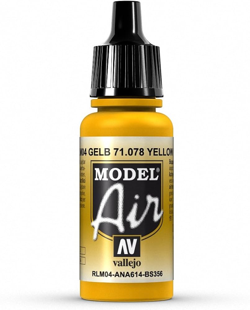Vallejo 17ml Bottle Gold Yellow Model Air - 71078