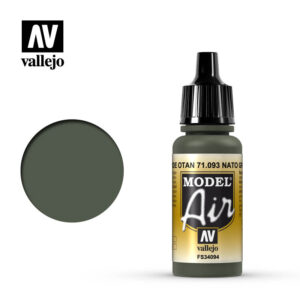 Vallejo 17ml Bottle NATO Green Model Air - 71093