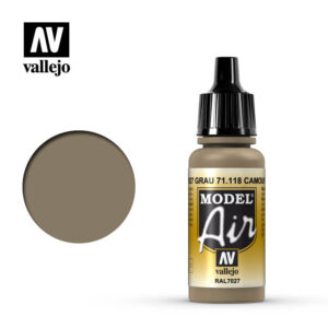 Vallejo 71118 17ml Bottle Camouflage Grey Model Air - 71118