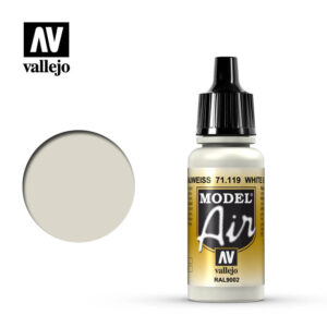 Vallejo 17ml Bottle White Grey Model Air - 71119