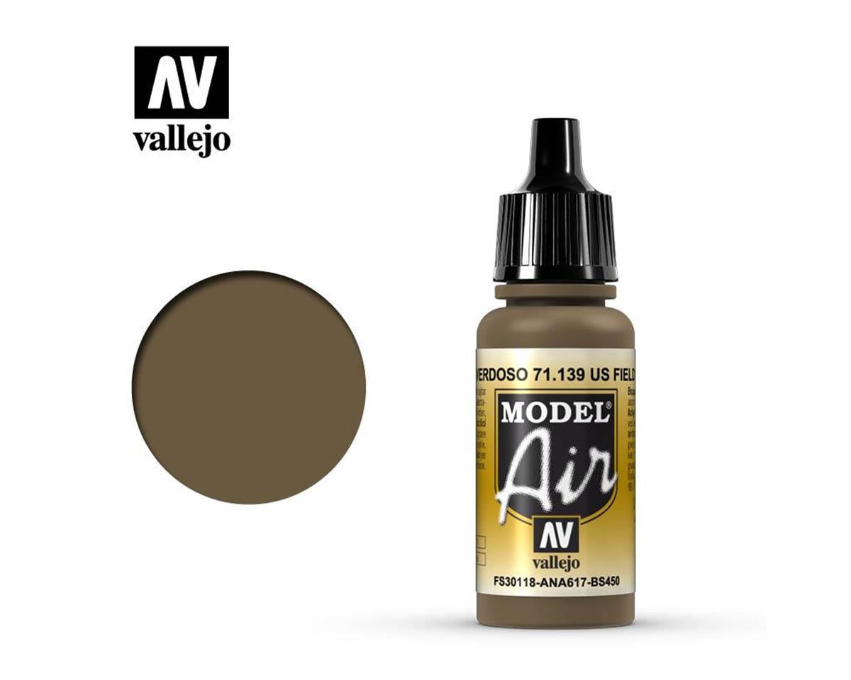 Vallejo 17ml Bottle US Field Drab Model Air - 71139