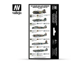 Vallejo 17ml Bottle RAF Colors SEAC (Air Command South East Asia) 1942-1945 Model Air Paint Set (8 Colors) - 71146