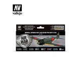 Vallejo 17ml Bottle IJN Pre-War to 1945 Model Air War Paint Set (8 Colors) - 71169
