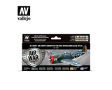 Vallejo 17ml Bottle US Army Air Corps European Theater Operations (ETO) WWII Model Air Paint Set (8 Colors) - 71182