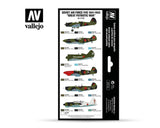 Vallejo 17ml Bottle Soviet Air Force VVS 1941 to 1943 Great Patriotic War Model Air Paint Set (8 Colors) - 71197