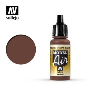 Vallejo 17ml Bottle German Red Brown Model Air - 71271
