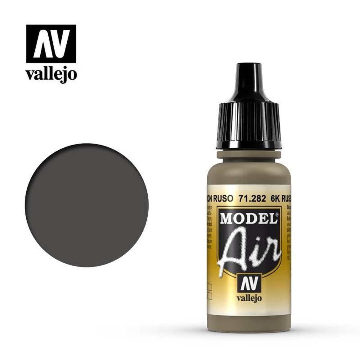 Vallejo 17ml Bottle 6K Russian Brown Model Air - 71282