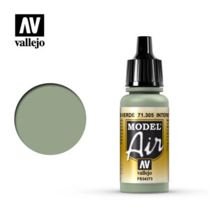 Vallejo 17ml Bottle Interior Grey Green Model Air - 71305