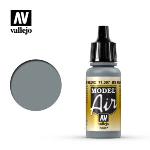 Vallejo 17ml Bottle BS Medium Sea Grey Model Air - 71307