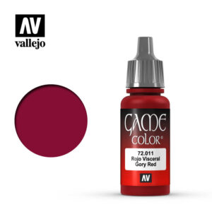 Vallejo 18ml Bottle Gory Red Game Color - 72011