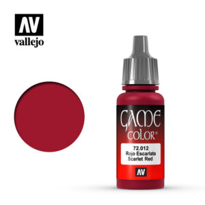 Vallejo 18ml Bottle Scarlet Red Game Color - 72012