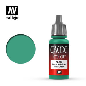 Vallejo 18ml Bottle Foul Green Game Color - 72025