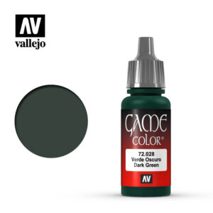 Vallejo 18ml Bottle Dark Green Game Color - 72028